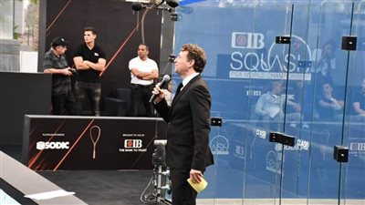 وزير الرياضة يشهد انطلاق دور نصف النهائي لبطولة العالم للاسكواش