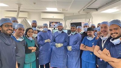 نجاح أول جراحة لتغيير الصمام الميترالي عن طريق القسطرة بمركز 