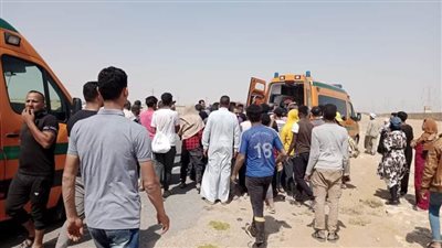 مصرع وإصابة ١٦ في حادث مروري بأبو سلطان الإسماعيلية