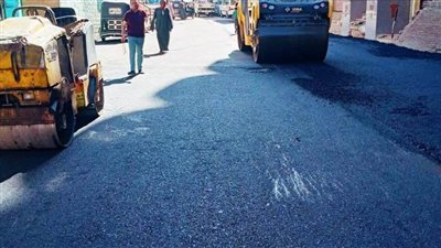  بدء أعمال رصف شارع 