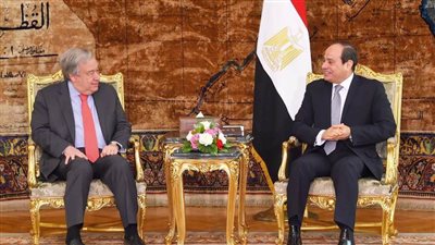 جوتيريش يشكر الرئيس السيسي للسماح بتسيير رحلات طيران مباشرة بين القاهرة وصنعاء
