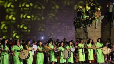 فاعليات اليوم الثاني للمهرجان الدولي للطبول 