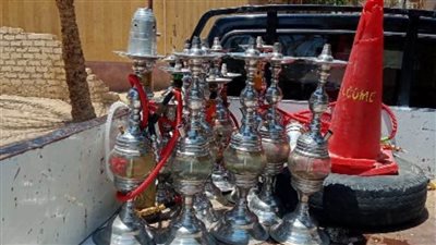 ضبط 13 شيشة خلال حملة تفتيشية على المقاهي بالشرقية 