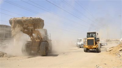 بدء أعمال صيانة ونظافة المنطقة الصناعية بالقطامية