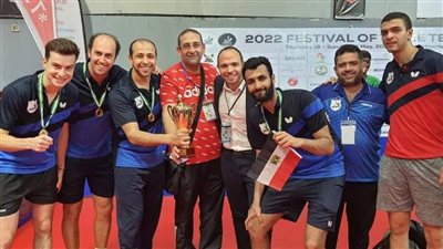 إنبي يستقبل بعثة الفريق لتنس الطاولة رجال عقب التتويج ببطولة إفريقيا
