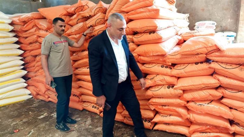 ضبط ٣٥٠ شيكارة سماد