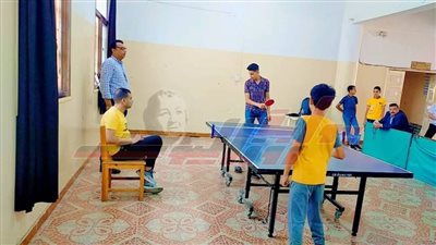 مسابقة تنس الطاولة للطلائع بالإرادة والتحدي بكفر الشيخ