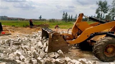 إزالة 12 حالة تعدٍ على الأراضي الزراعية وأملاك الدولة بالبحيرة