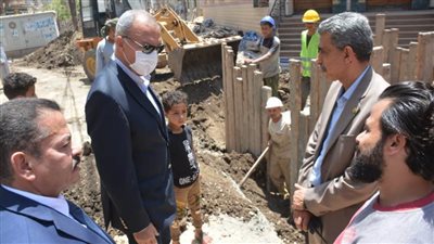 محافظ القليوبية يتابع نسب تنفيذ مشروعات حياة كريمة بشبين القناطر
