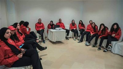 محاضرة بالفيديو لـ «سيدات طائرة الأهلي» قبل التدريب المسائي