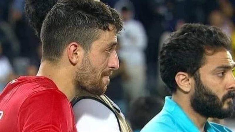 بكاء طاهر عقب خسارة