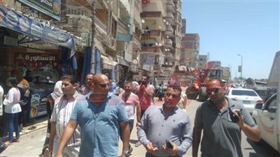 حملة مكبرة لإزالة ورفع الإشغالات بشرق وغرب كفر الشيخ