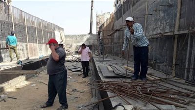 متابعات دورية لأعمال صيانة كباري قويسنا