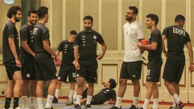 مران صباحي لمنتخب مصر بفندق الإقامة