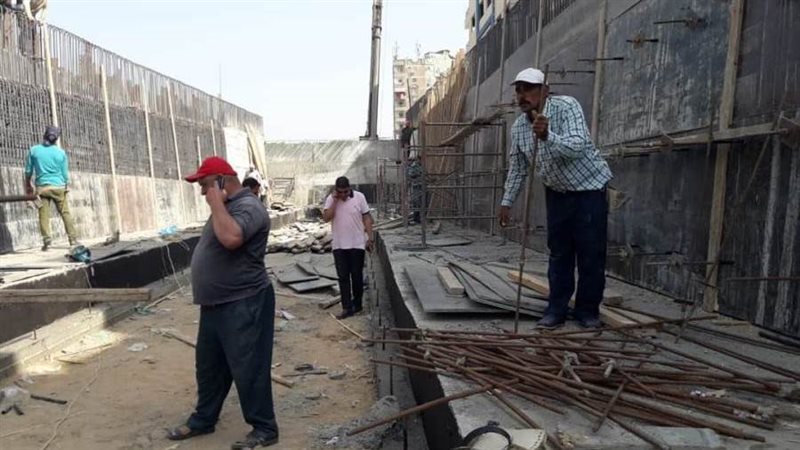 أعمال صيانة الكوبري