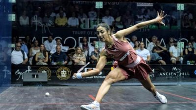 هانيا الحمامي تتأهل إلى نهائي بطولة الجونة للإسكواش بعد الفوز على نور الشربيني