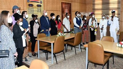 زيارة وفد من طلبة الدراسات العليا وأعضاء هيئة التدريس بجامعة PEPPERDINE الأمريكية لأكاديمية الشرطة