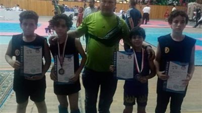 ميداليتان برونزيتان للاعبي المنيا في بطولة الجمهورية للكونغ فو