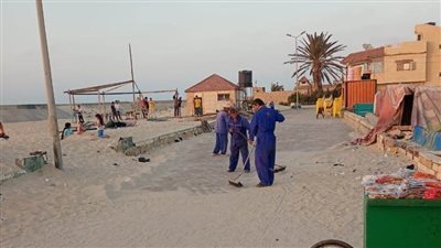 إطلاق إشارة البدء في حجز المخيمات على شاطئ العريش