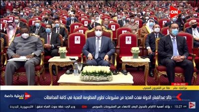 بحضـور الرئيـس السيسـي..  وزيـر التعليم العالي يستعرض مشروع مدينة جامعة المنوفية الطبية