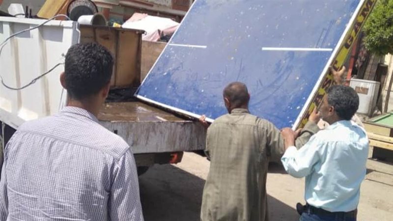 رفع الاشغالات ببنى