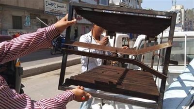 رفع وإزالة ٦٧٠ إشغال طريق وتحرير ١١ محضرًا فى حملة بالبحيرة