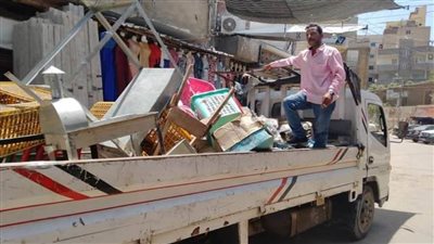 رفع وإزالة ٩٤٥ إشغال طريق فى حملة مكبرة بالبحيرة