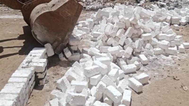 أثناء إزالة التعديات