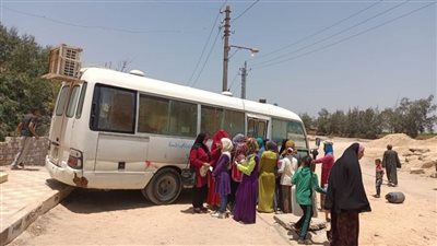 حياة كريمة.. تنفيذ قافلة سكانية شاملة بقرية الشهداء بالبحيرة