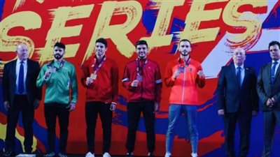 عبدالله هشام يتوج بذهبية -75 كجم في بطولة سيرياس A للكاراتيه