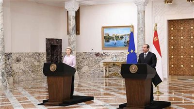 استقبال الرئيس السيسي لرئيسة مفوضية الاتحاد الأوروبي × 10 صور