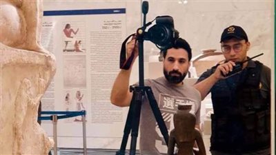 استغرق التصوير شهرين.. الفنان شريف صلاح يبرز مقتنيات متحف الحضارة