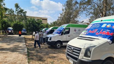 الكشف على ١٥٥٦ مواطنًا فى قافلة طبية مجانية بقرية فيشا بالبحيرة