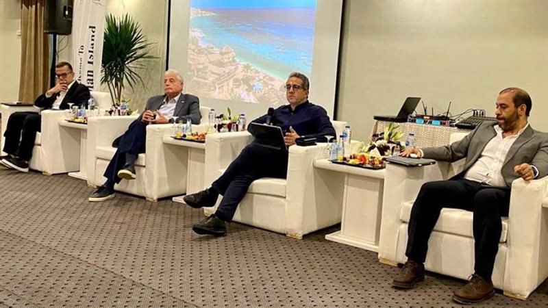 العناني خلال المؤتمر