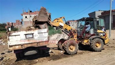 حملات نظافة ورفع الإشغالات بقرى ومدن بكفر الشيخ