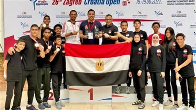 التايكوندو يحقق 7 ميداليات ببطولة كرواتيا المفتوحة للشباب والناشئين