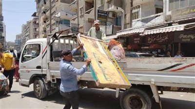 رفع ٥٢٠ حالة إشغال طريق في حملة مكبرة بالبحيرة