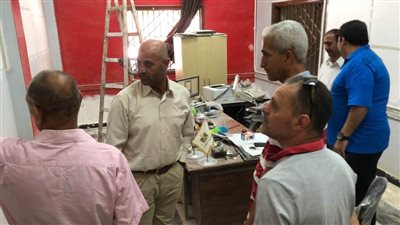 جولة تفقدية لمدير الشباب والرياضة في نادي النصر الرياضي بالعريش