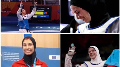 فراعنة التايكوندو يشاركون بدورة ألعاب البحر المتوسط بالجزائر 