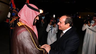 الرئيس السيسي خلال استقباله الأمير محمد بن سلمان