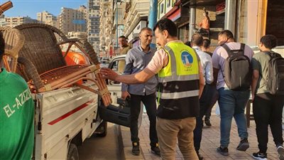 حملة لإزالة الإشغالات والتعديات بالإسكندرية 