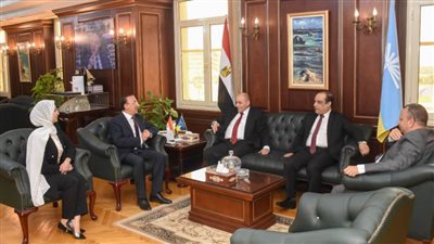 محافظ الإسكندرية يستقبل رئيس هيئة النيابة الإدارية