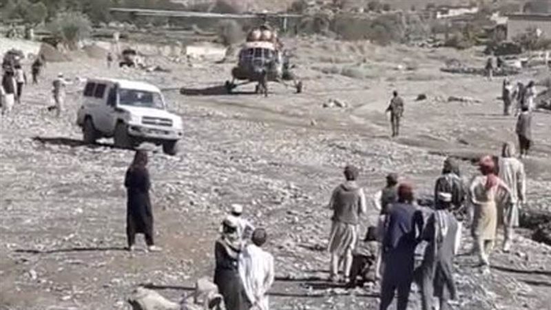 منطقة ضربها الزلزال