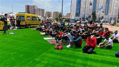 بعثة مصر تؤدي صلاة الجمعة في القرية المتوسطية بوهران بالجزائر