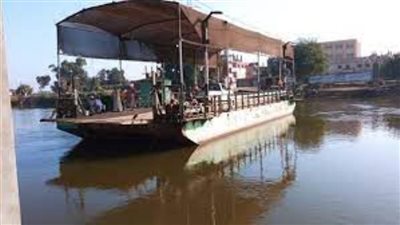 إيقاف معدية على الرياح البحيري لعدم توافر وسائل الأمان والسلامة