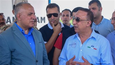 محافظ الإسكندرية ووزير الموارد المائية والري يتفقدان 