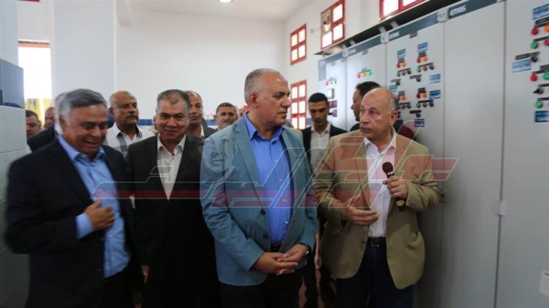 وزير الري يفتتح المحطة