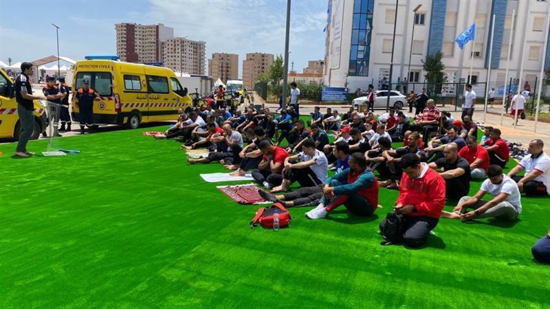 بعثة مصر تؤدي صلاة