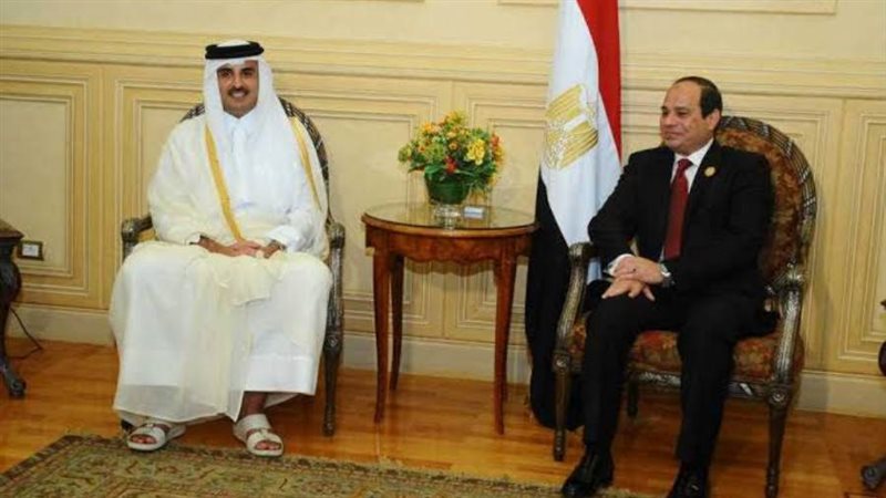 أمير قطر و الرئيس