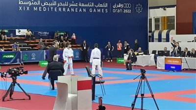 أحلام يوسف لاعبة الكاراتيه تتأهل الي نهائي دورة البحر المتوسط